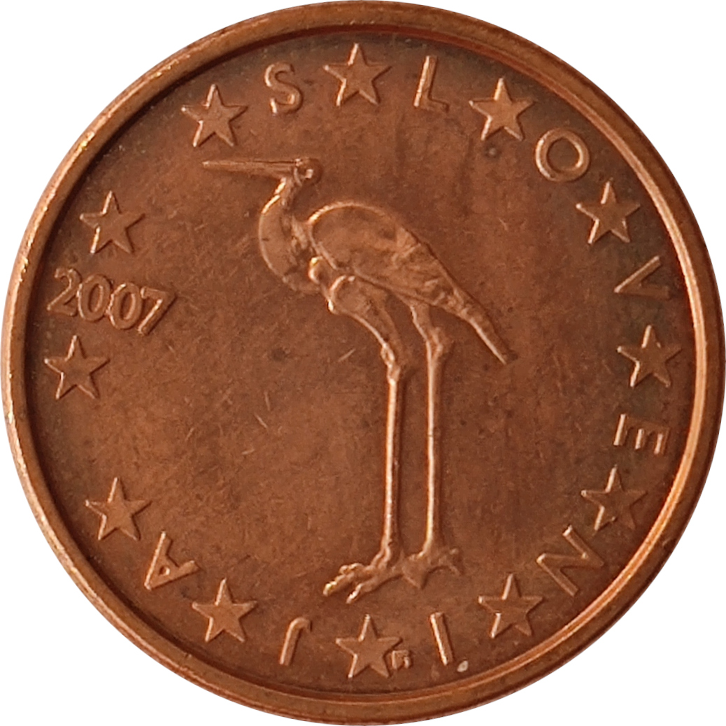 1 eurocent - Cigogne