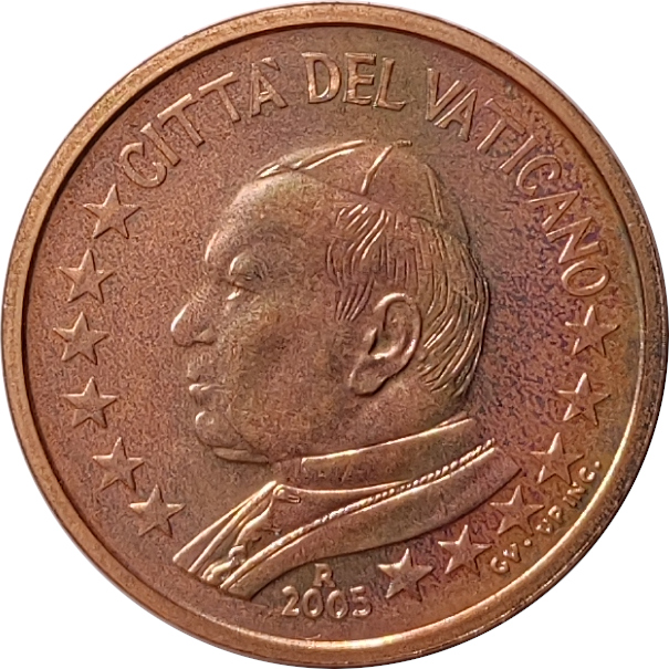 2 eurocents - John Paul II