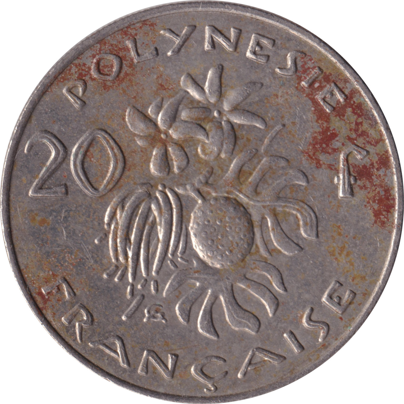 20 francs - Vanille - Cupronickel