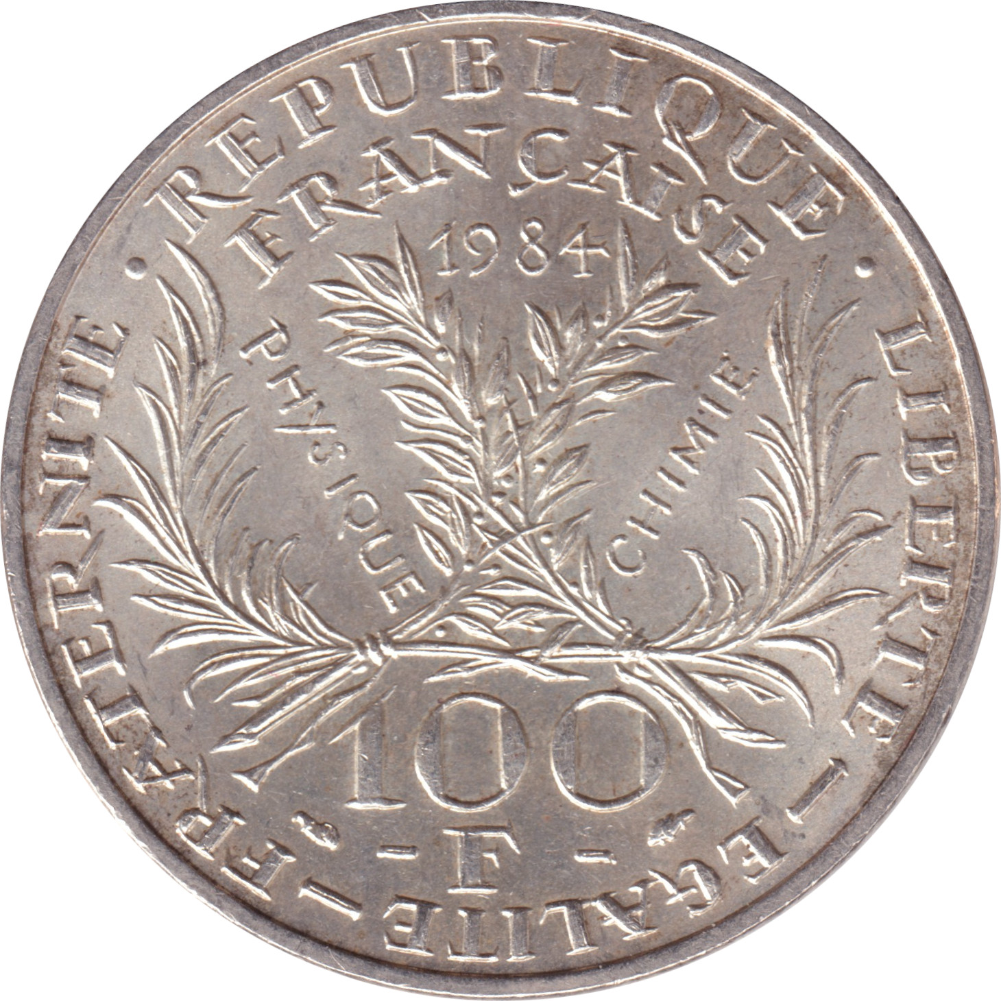 100 francs argent - Marie Curie