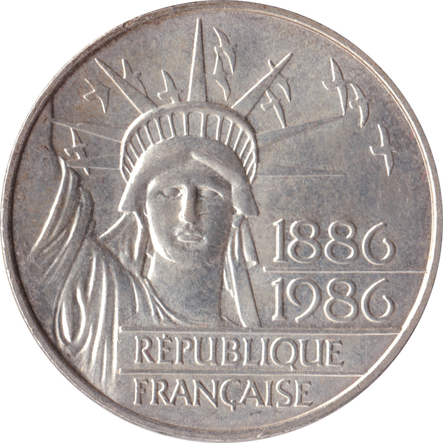 100 francs silver - Statue de la Liberté