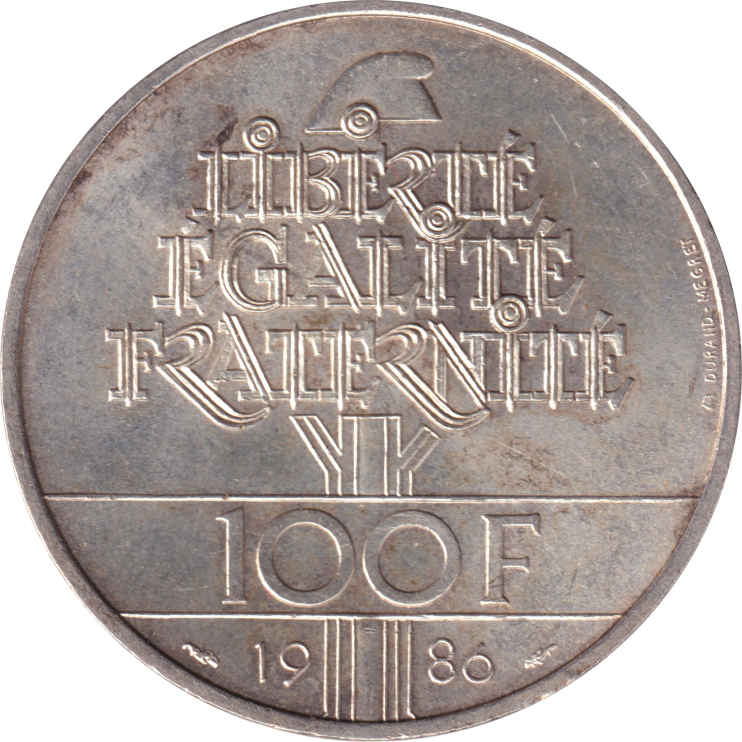 100 francs argent - Statue de la Liberté