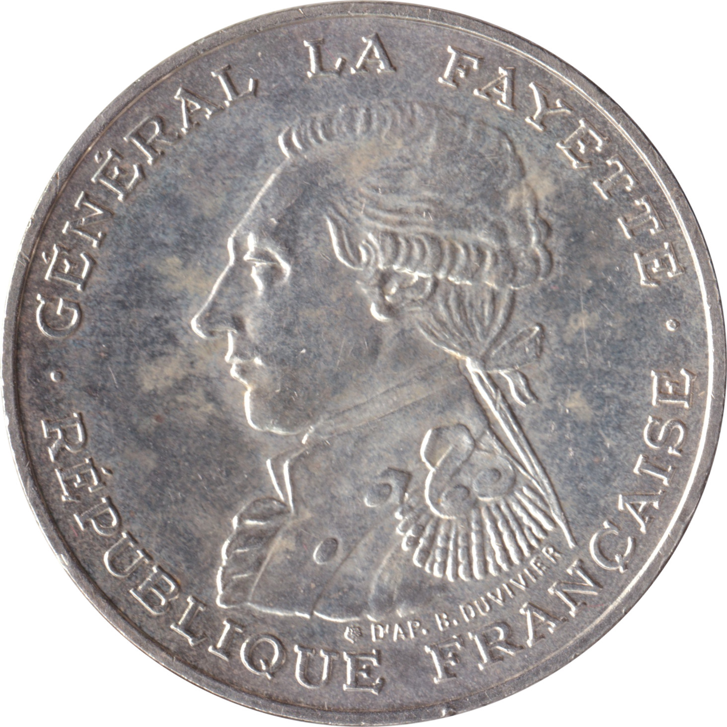 100 francs argent - La Fayette