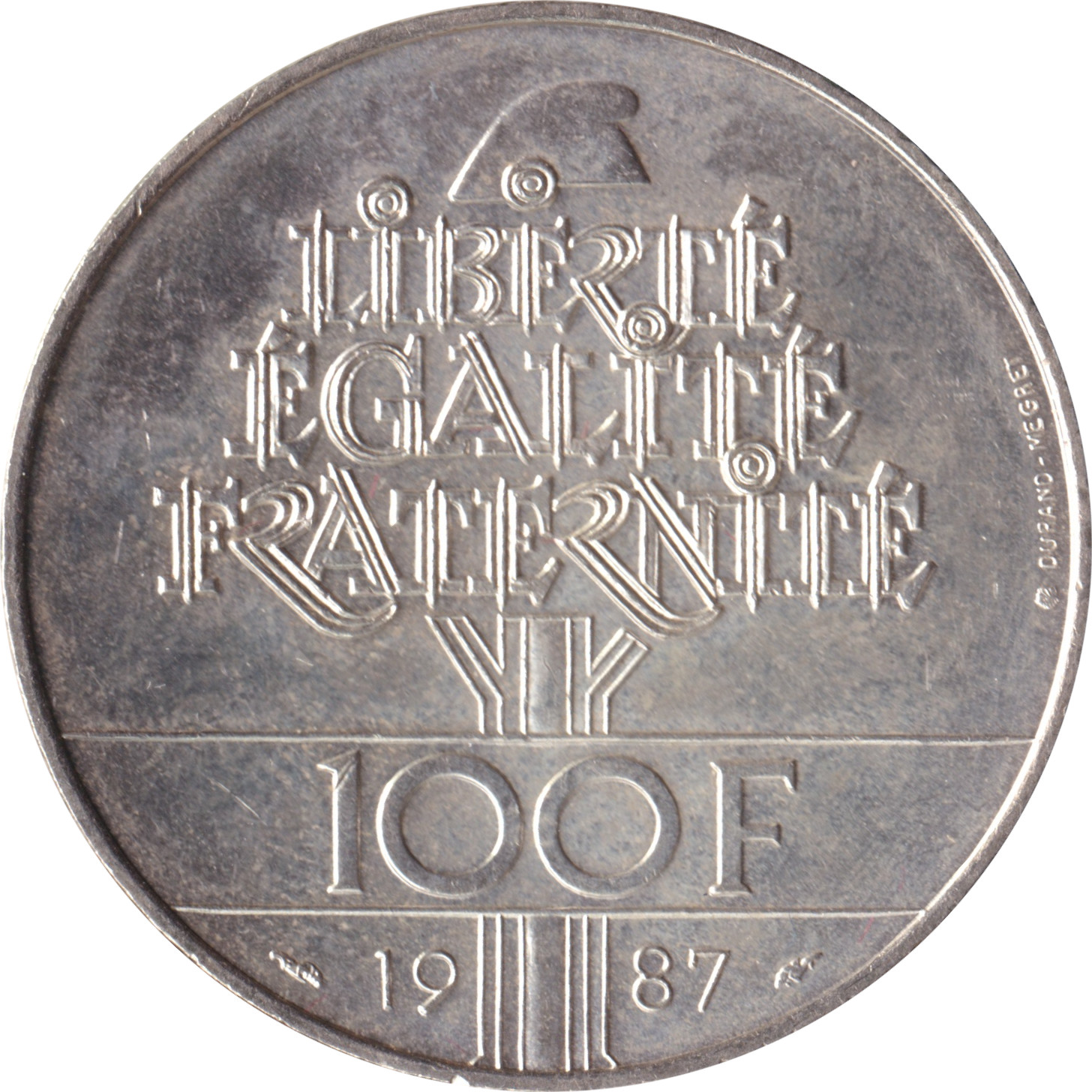 100 francs silver - La Fayette