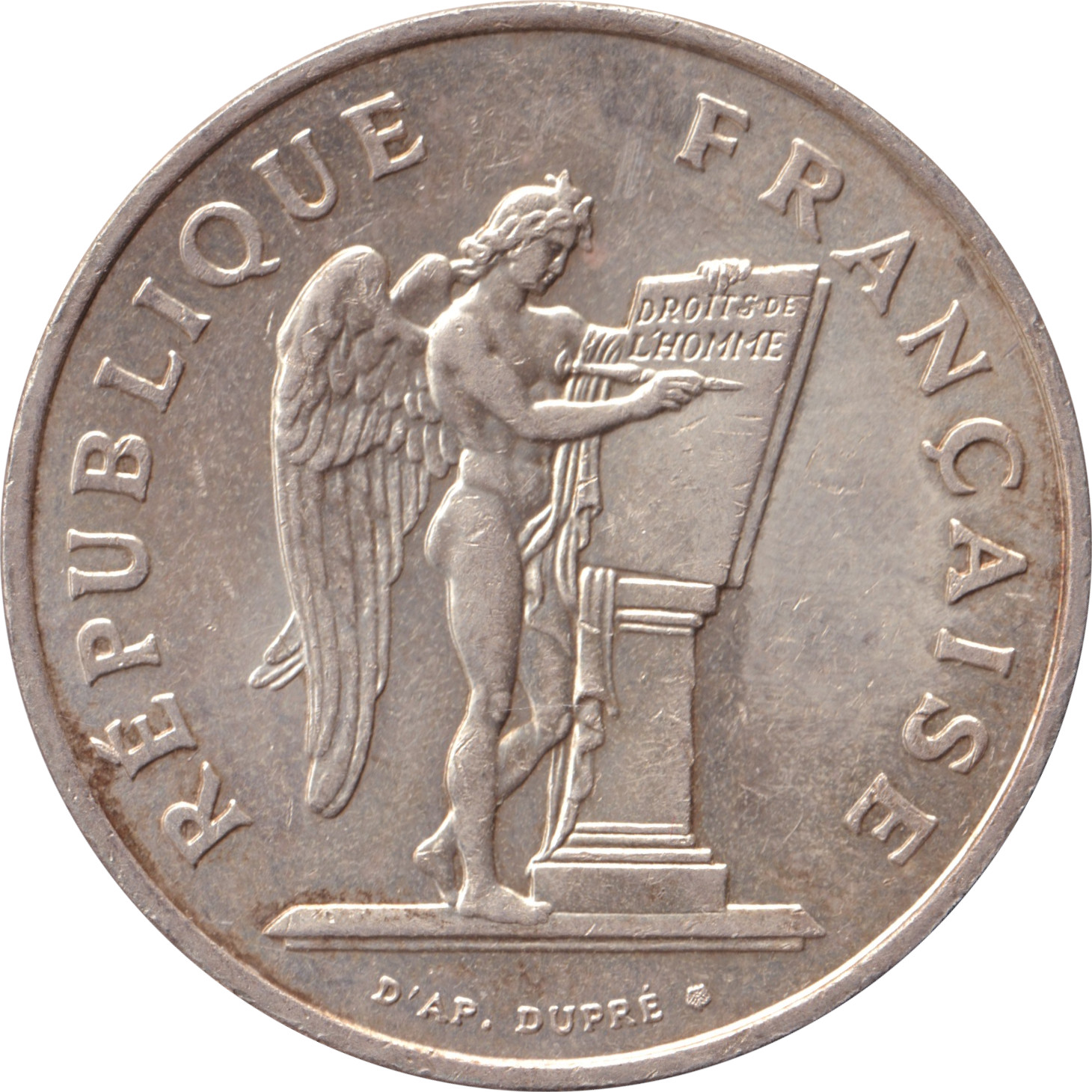 100 francs argent - Droit de l'Homme