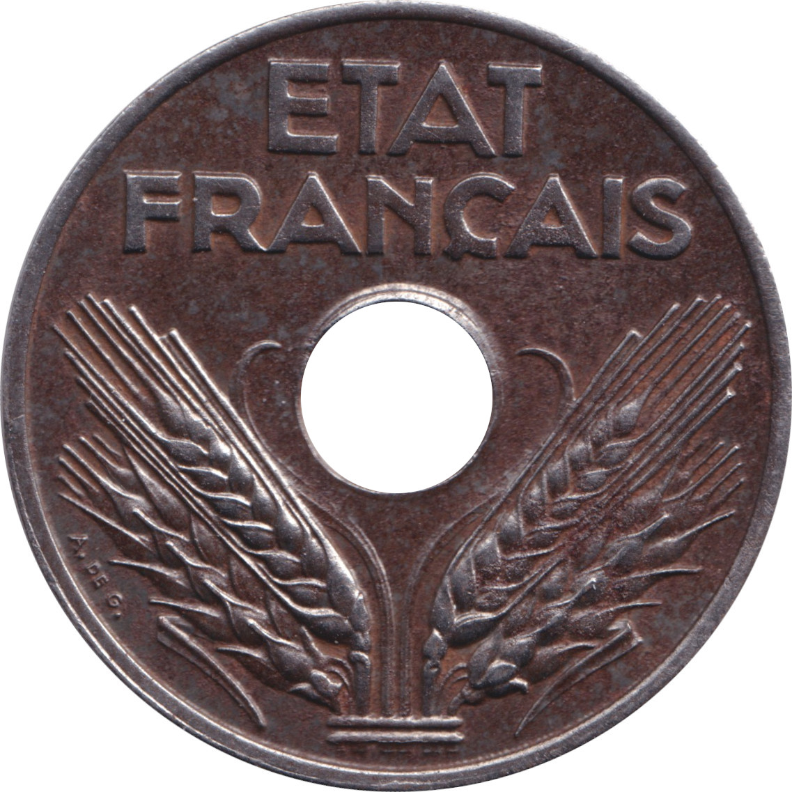 20 centimes - Épis - Type 20 - Zinc