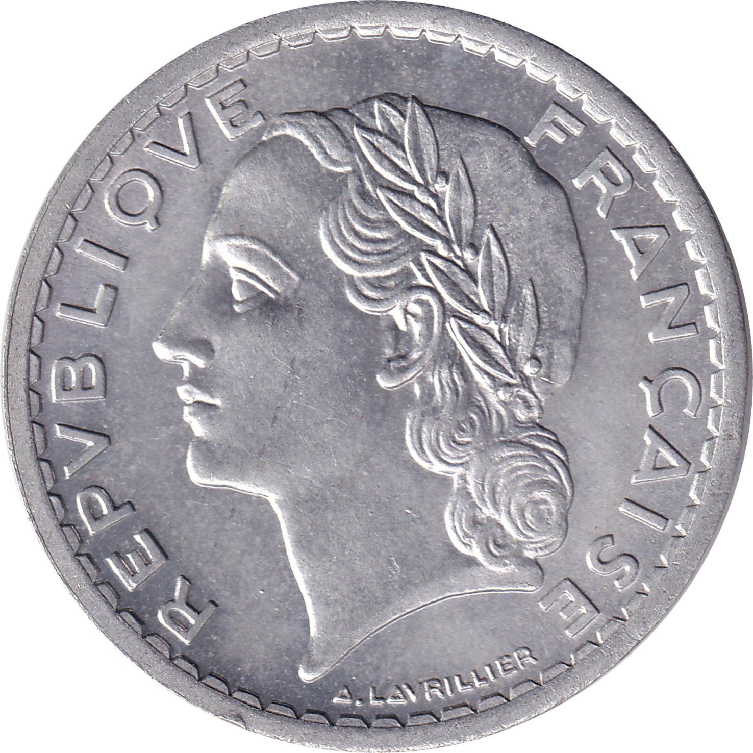 5 francs - Lavrillier - Aluminium