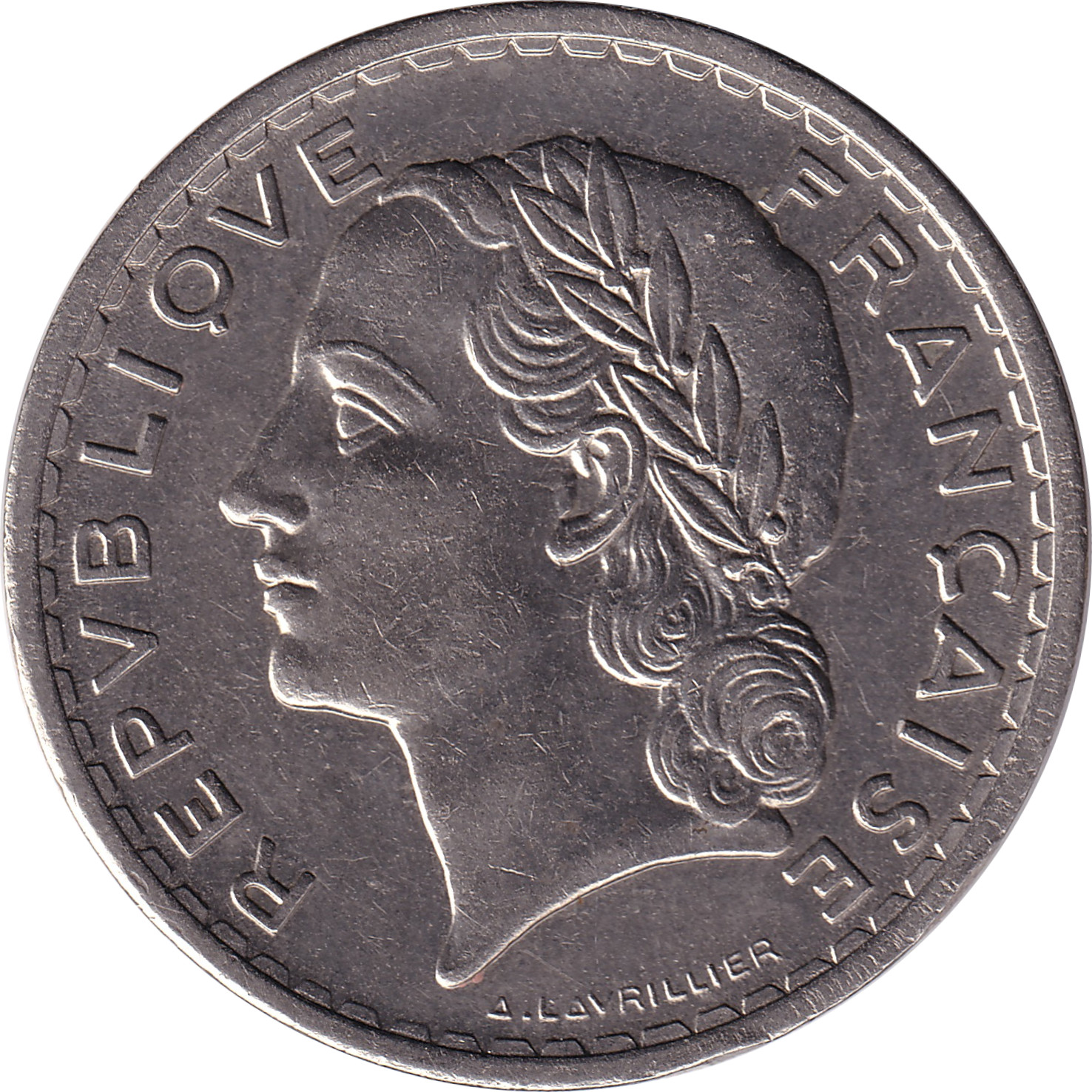 5 francs - Lavrillier - Nickel