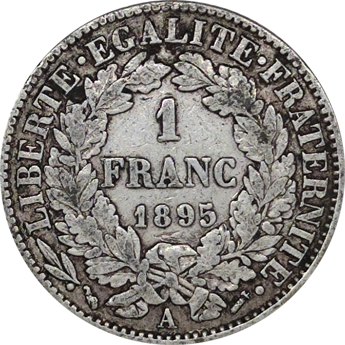 1 franc argent - Cérès - Troisième République