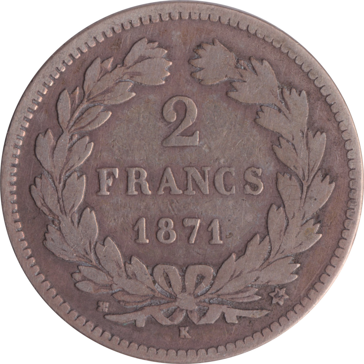 2 francs argent - Cérès - Sans légende