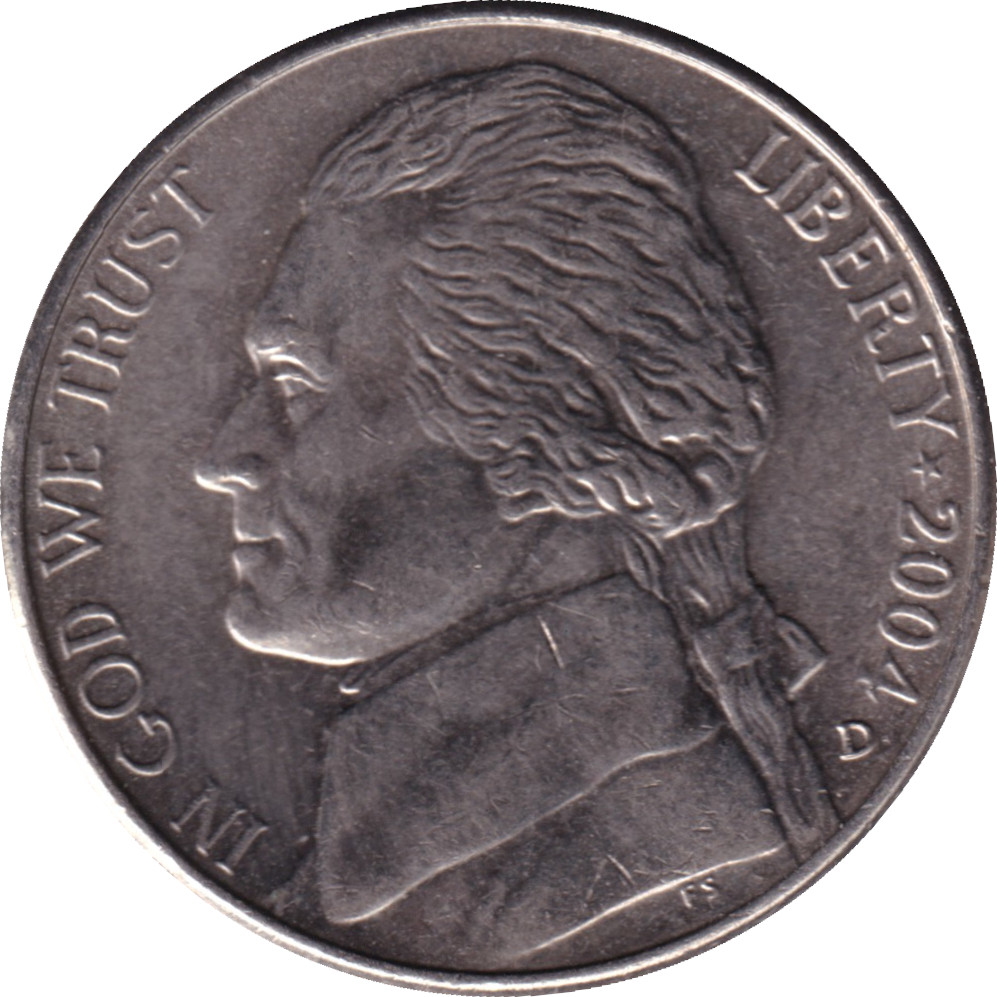 5 cents - Jefferson - Keelboat