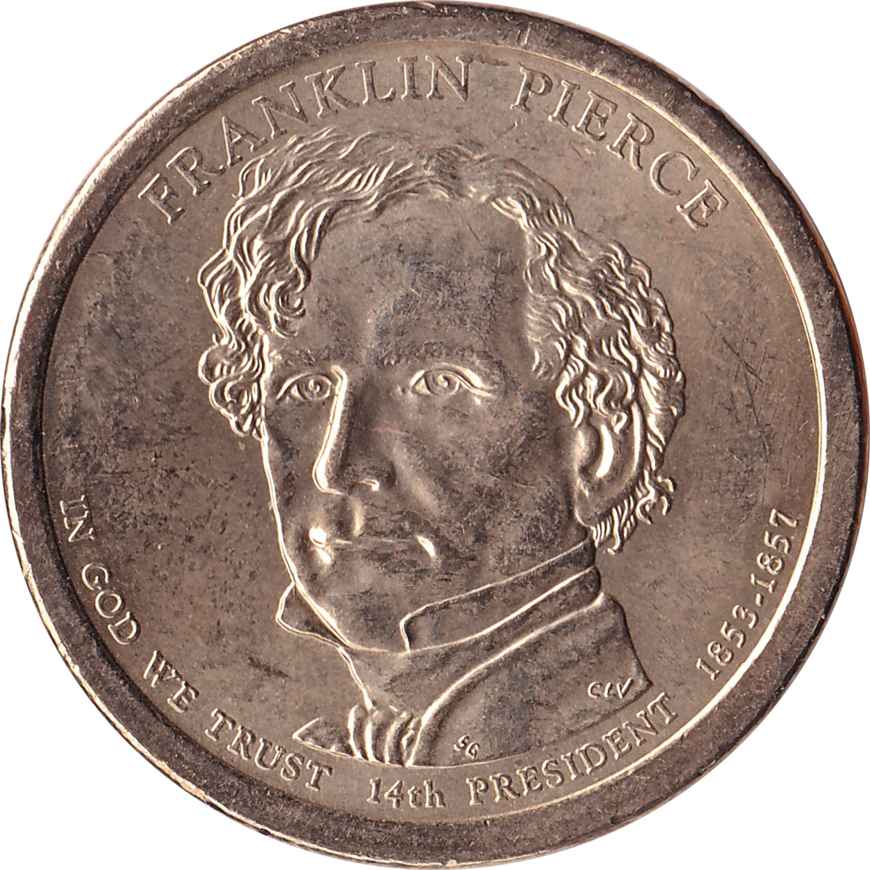 1 dollar - Franklin Pierce