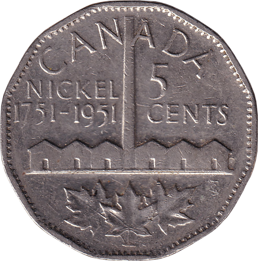 5 cents - Bicentenaire du Nickel