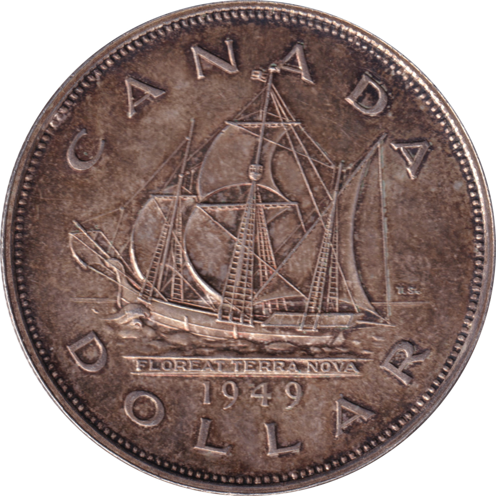 1 dollar silver - Entry of Newfoundland