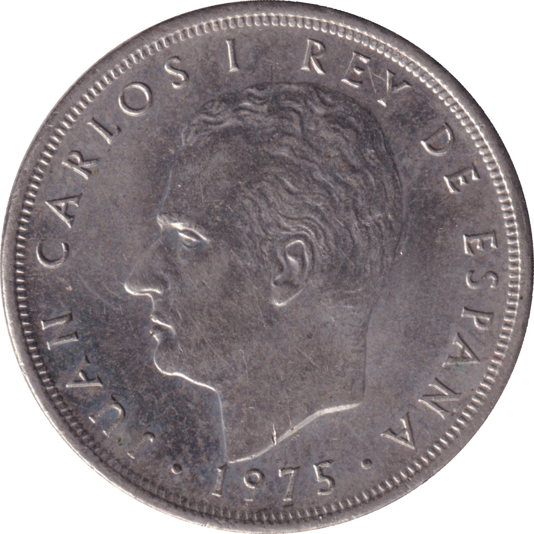 5 pesetas - Juan Carlos I - Armoiries - Type 1