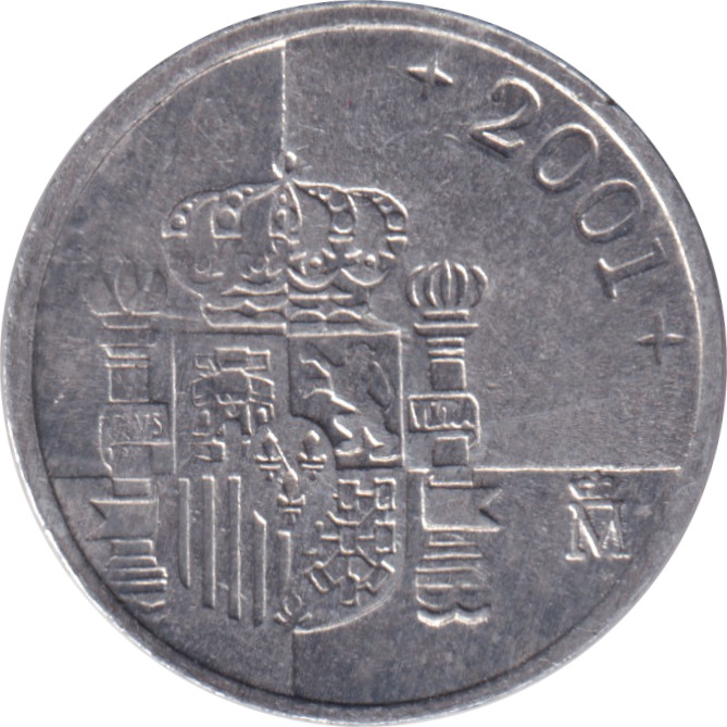 1 peseta - Juan Carlos I - Type léger