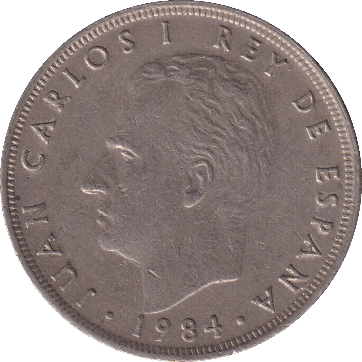 25 pesetas - Juan Carlos I - Couronne - Type 2