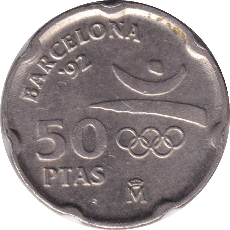 50 pesetas - Olympiades de Barcelone - Monument