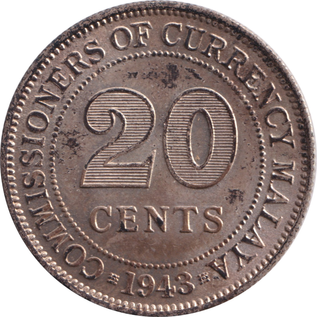 20 cents silver - George VI - Emperor