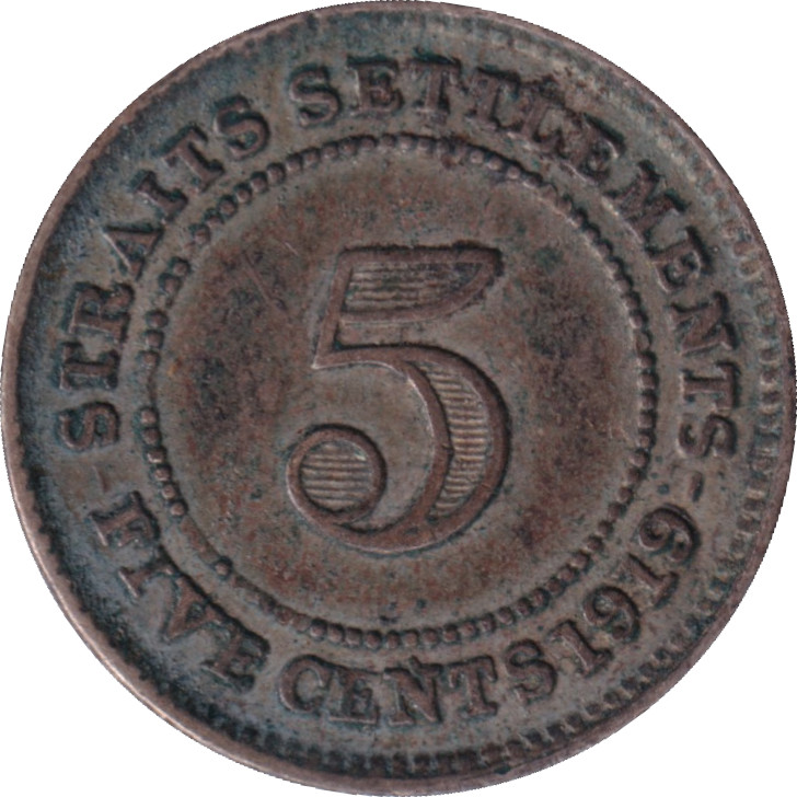 5 cents silver - George V - Légère