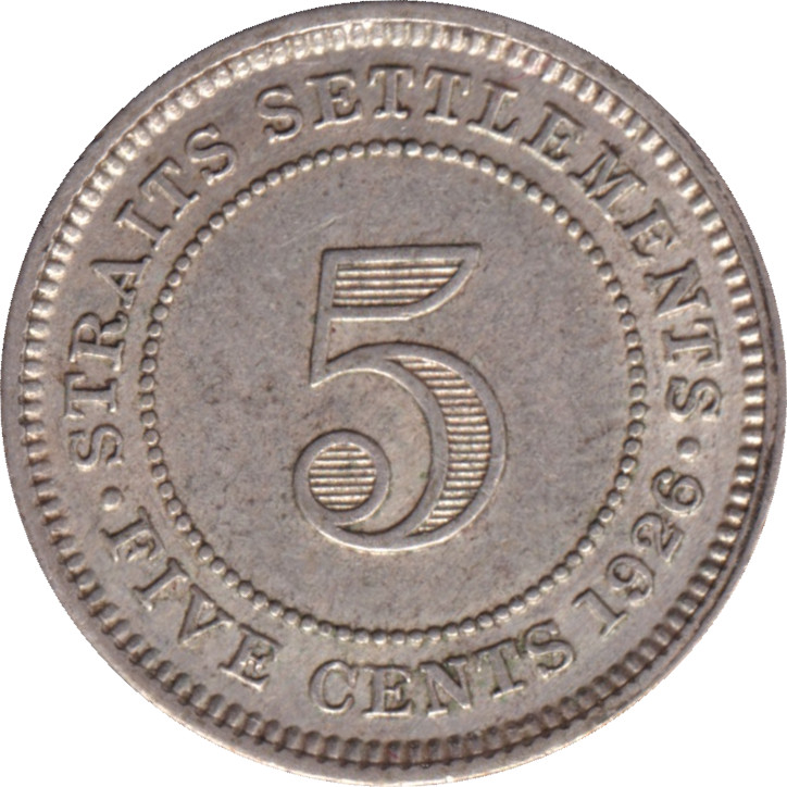 5 cents silver - George V - Légère