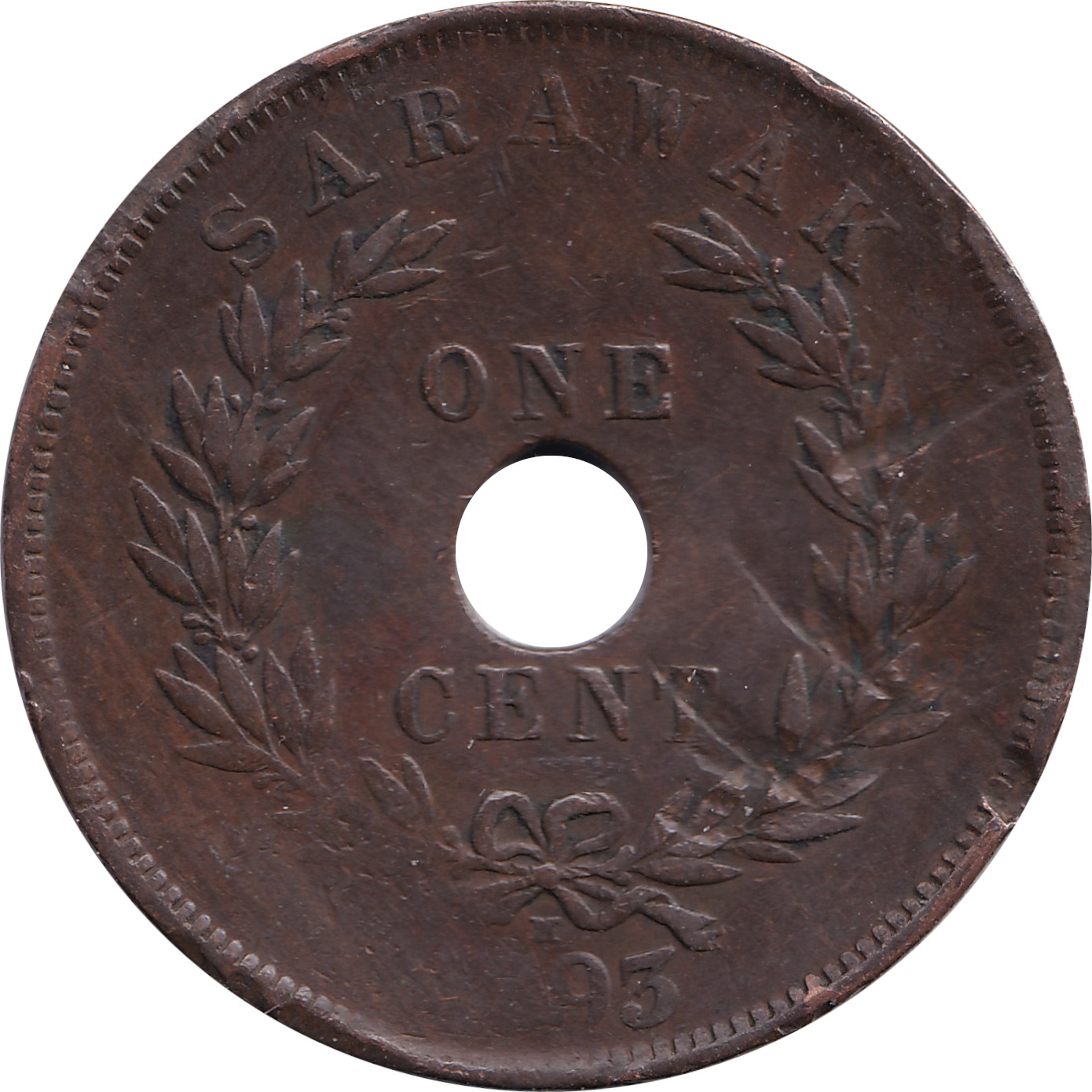 1 cent - Charles J. Brooke - Type 2