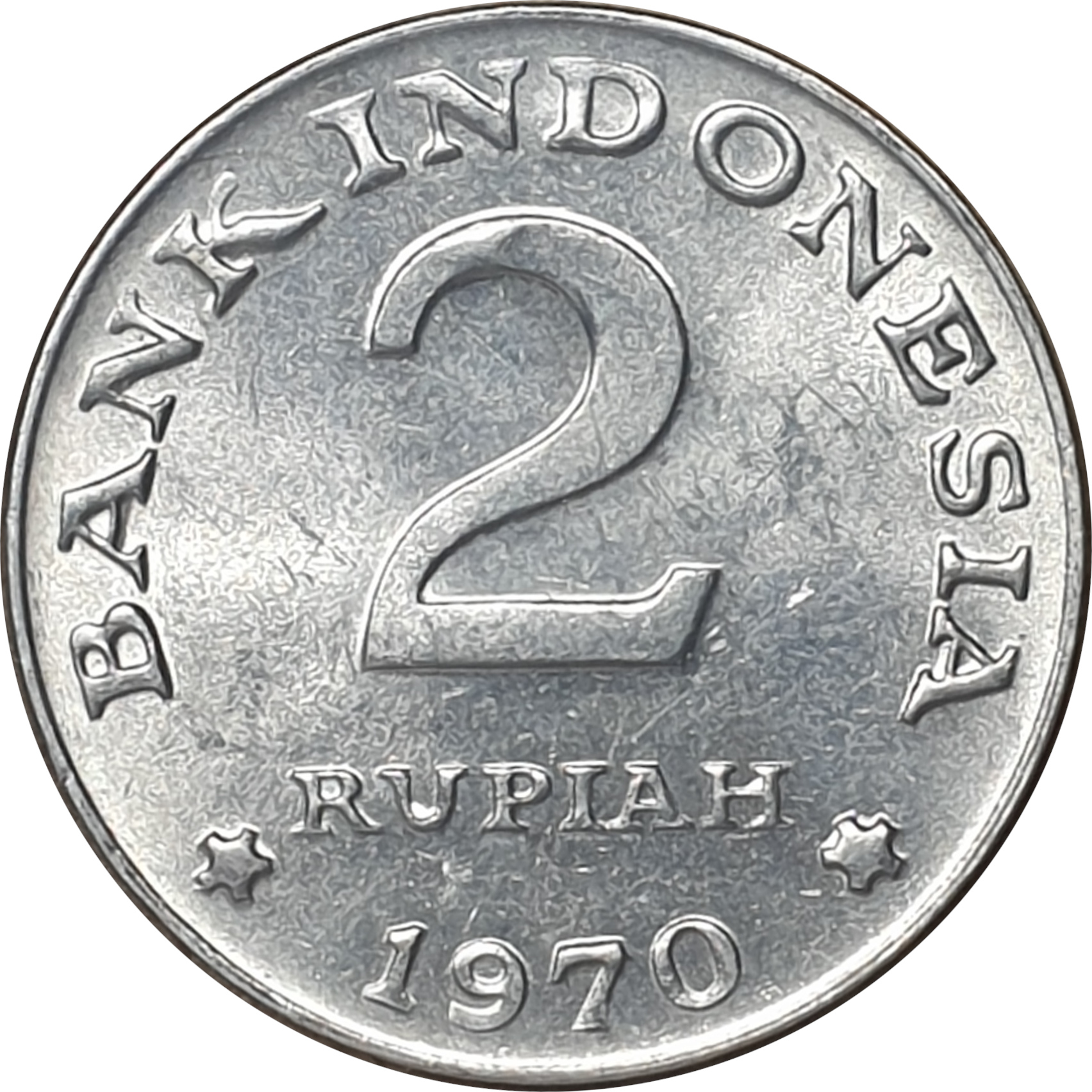 2 rupiah - Rice and Cotton