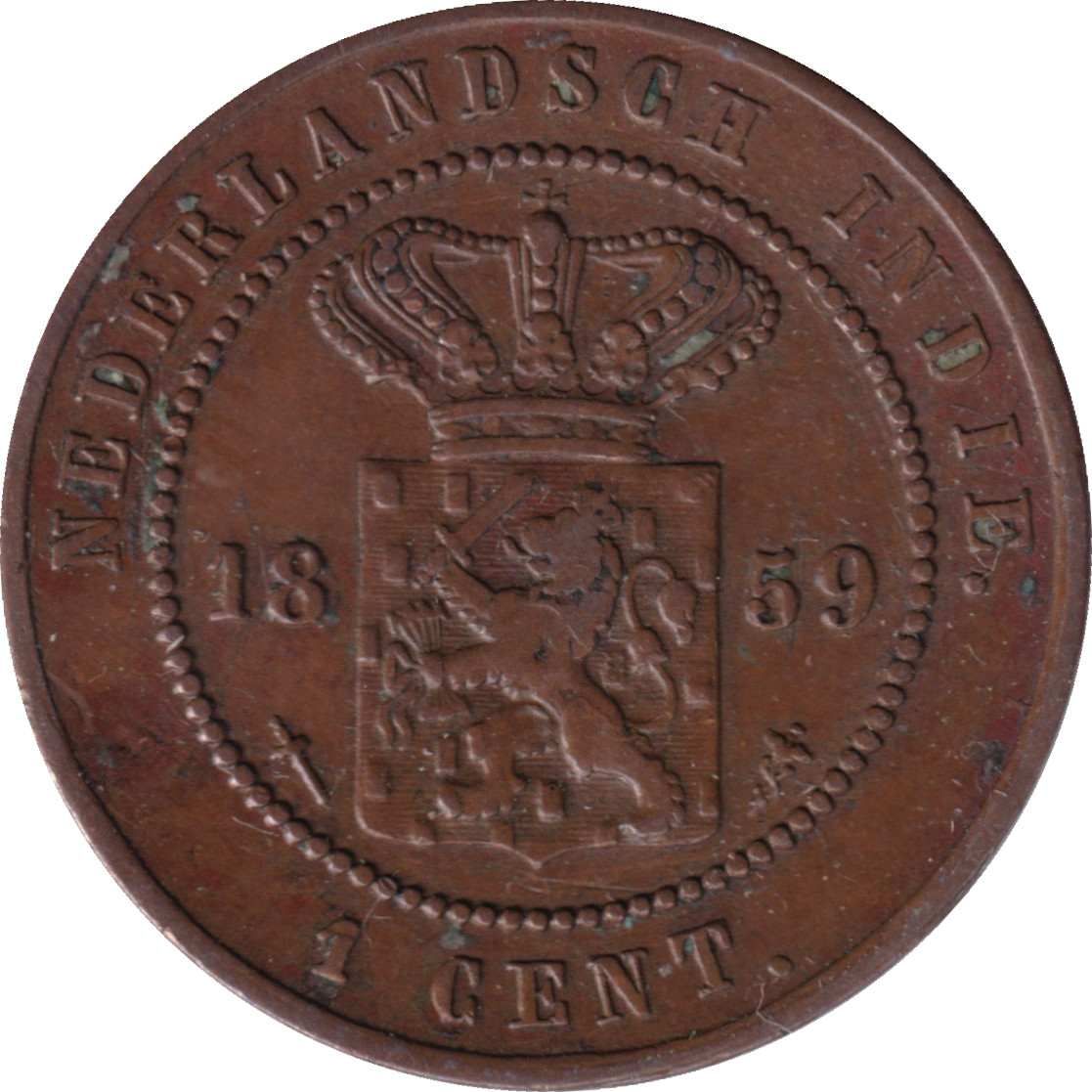 1 cent - Blason - Type 1