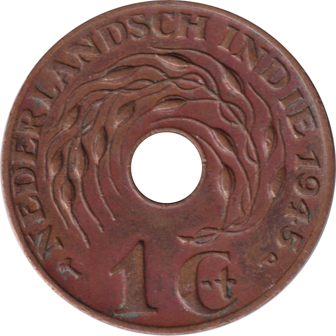 1 cent - Blason - Trouée