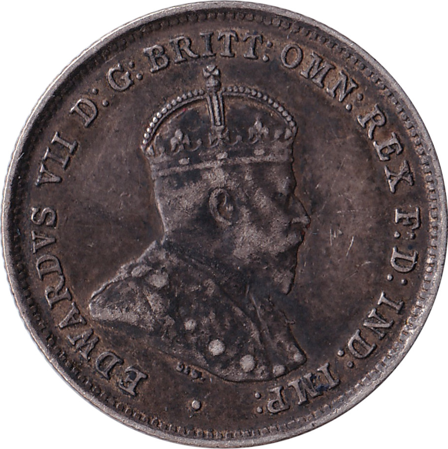 6 pence argent - Edouard VII