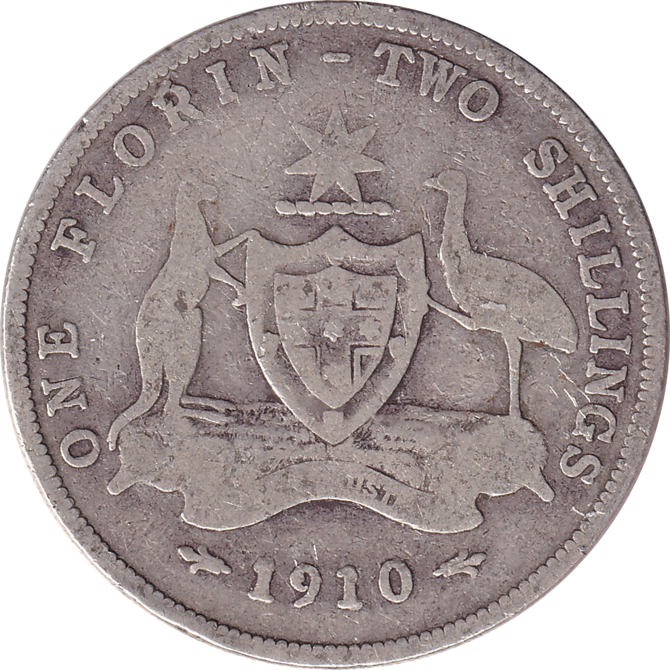 1 florin silver - Edward VII