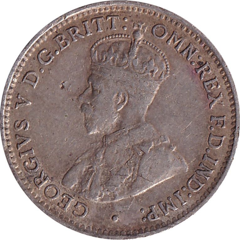 3 pence silver - George V