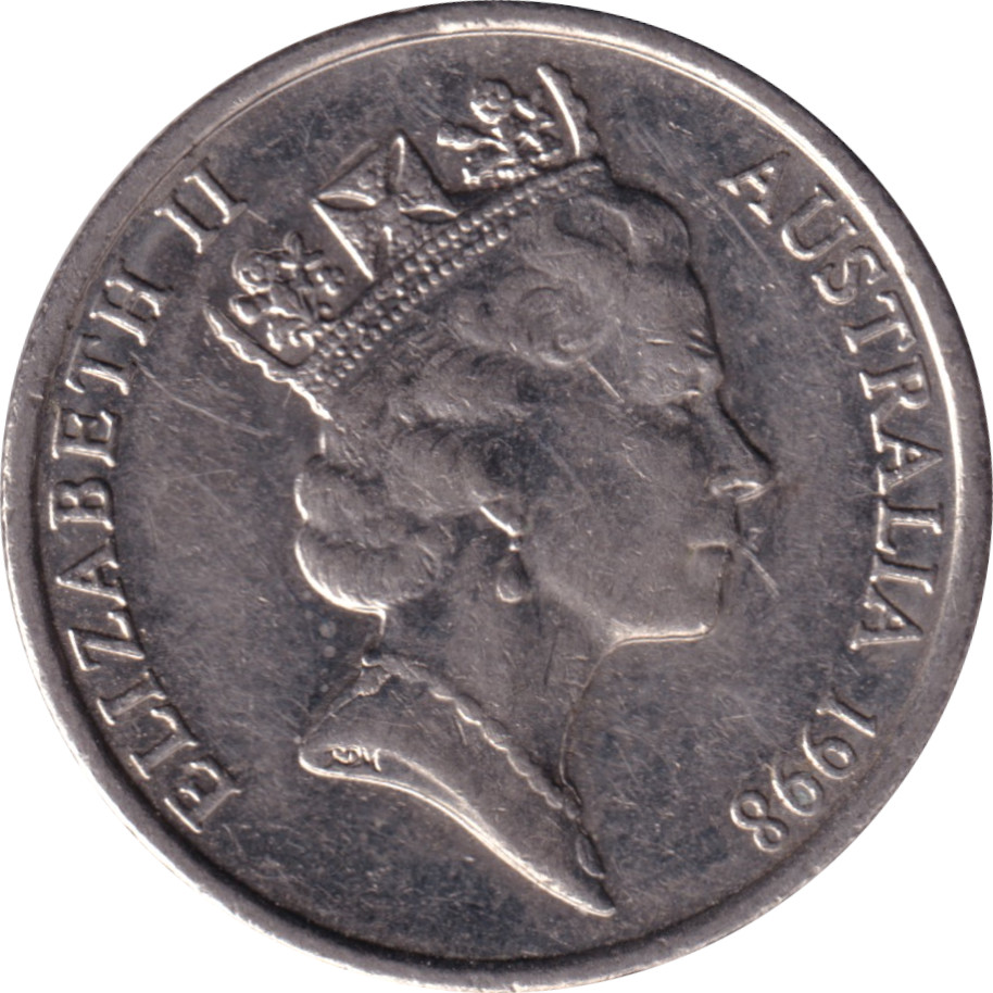 5 cents - Elizabeth II - Tête mature