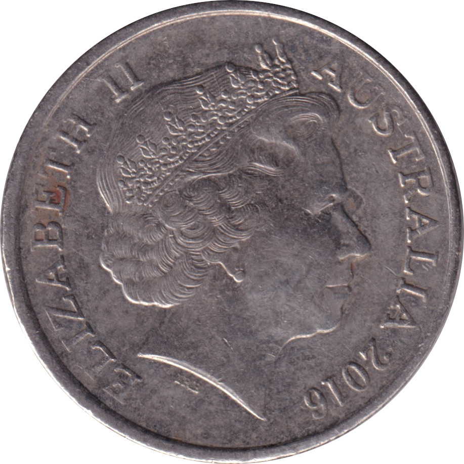 5 cents - Elizabeth II - Tête agée