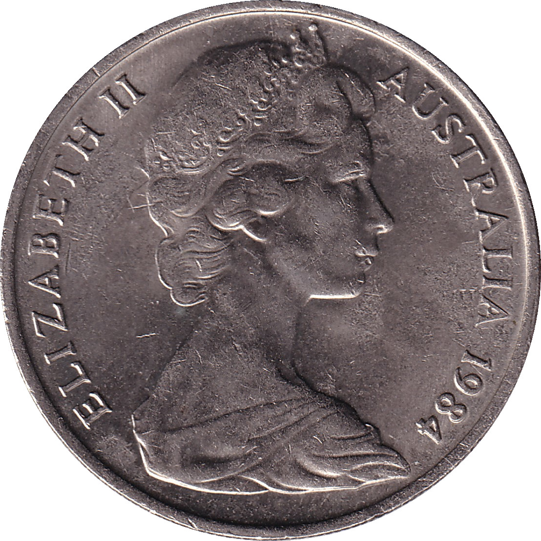 10 cents - Elizabeth II - Buste mature