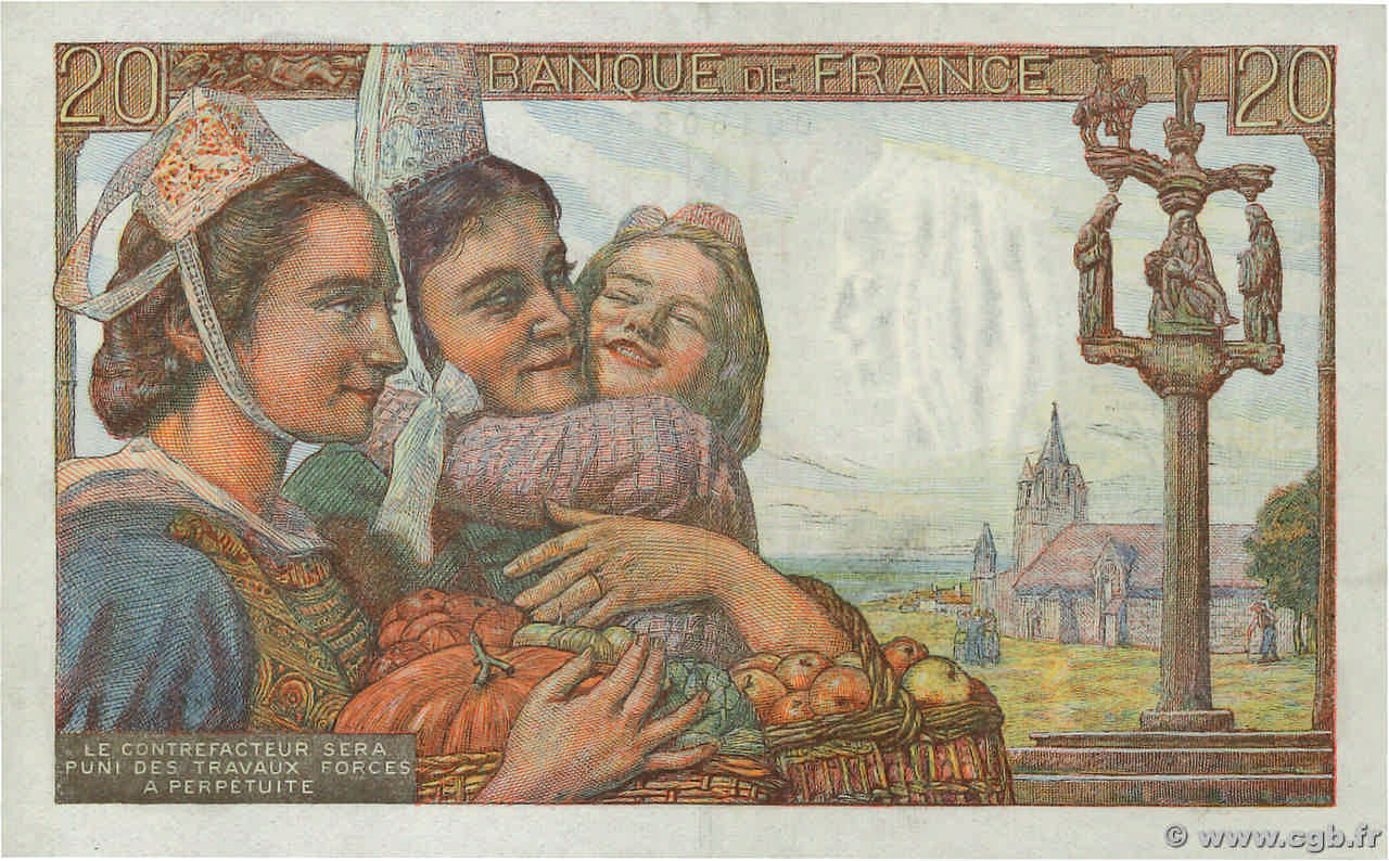 20 francs - Fisher