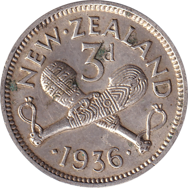 3 pence silver - George V