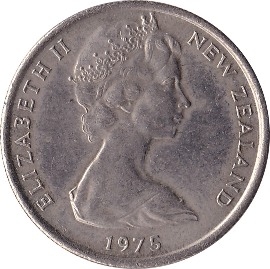 5 cents - Elizabeth II - Buste jeune