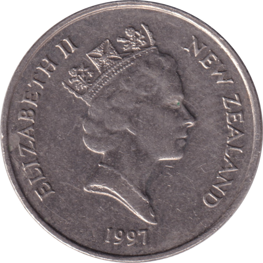 5 cents - Elizabeth II - Tête mature