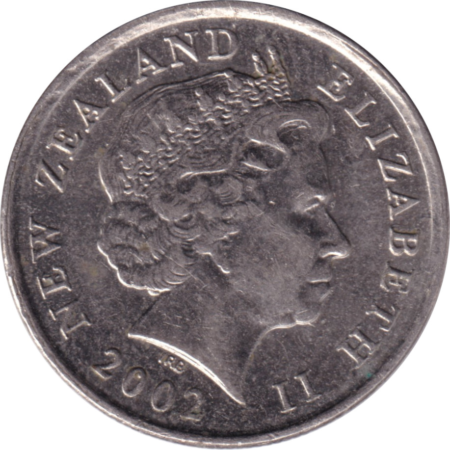 5 cents - Elizabeth II - Tête agée