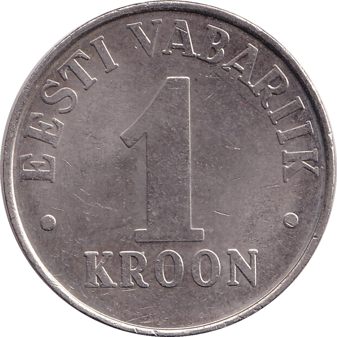 1 kroon - Blason estonien - Cupronickel