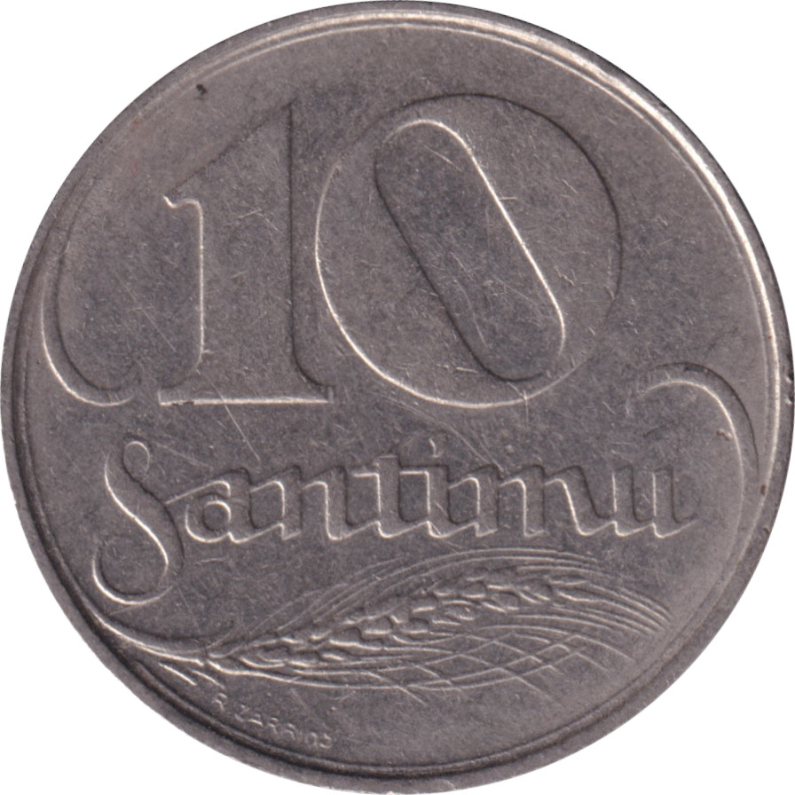 10 santimi - Arms