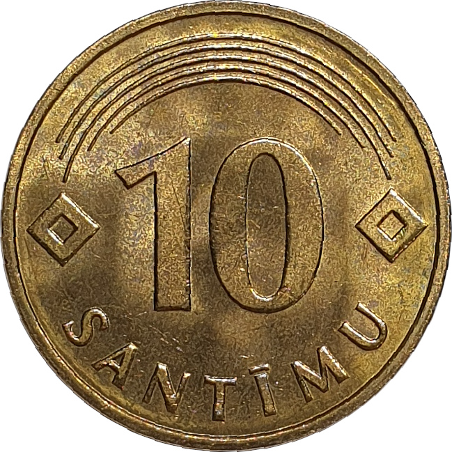 10 santimu - Blason