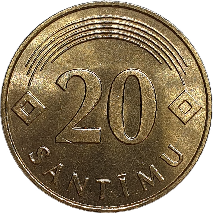 20 santimu - Blason