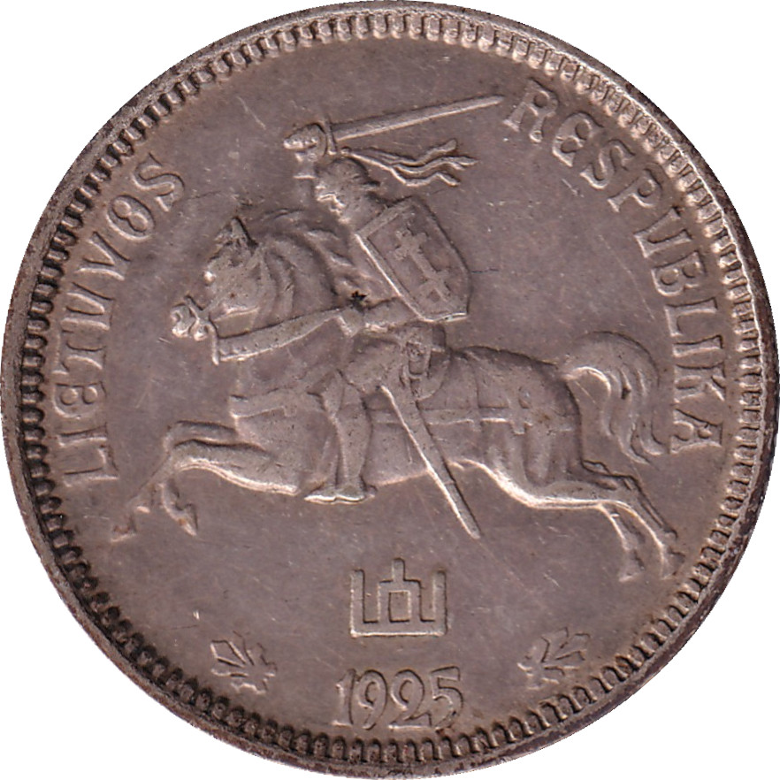 1 litas argent - Chevalier