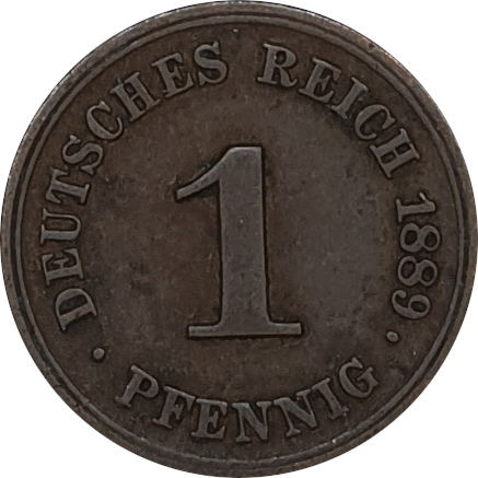 1 pfennig - Guillaume I