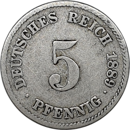 5 pfennig - Guillaume I