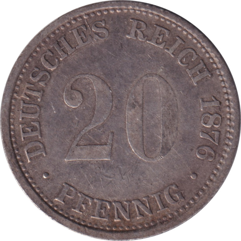 20 pfennig argent - Guillaume I - Type 1