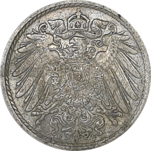 5 pfennig - Guillaume II - Type 1