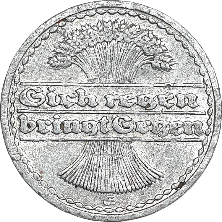 50 pfennig - Botte de blé